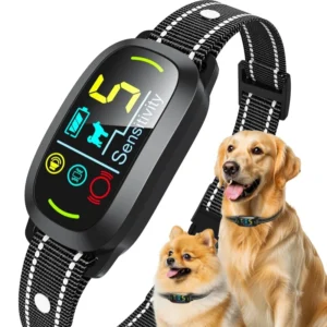 Bark Collar Static Shock Vibration Warning Tone Waterproof Bark Control Rechargeable Anti Bark Collar for Dog