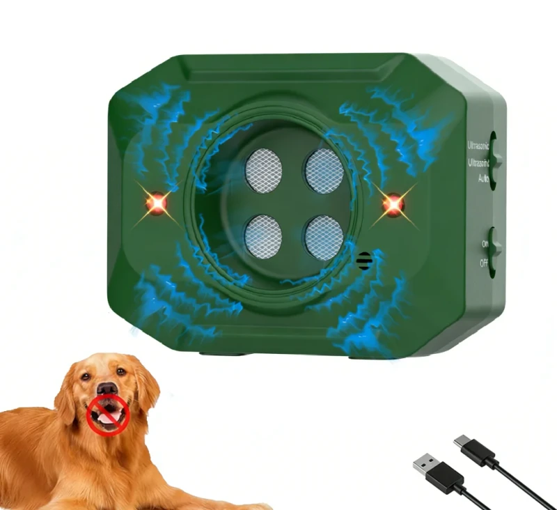 Bark Control Rechargeable ABS Hangable Cross Border Pet Ultrasonic Device Sound Activated Indoor Dog Repellent Smart