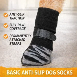 Basic Anti Slip Dog Socks with Adjustable Strap for Paw Protection Custom OEM ODM