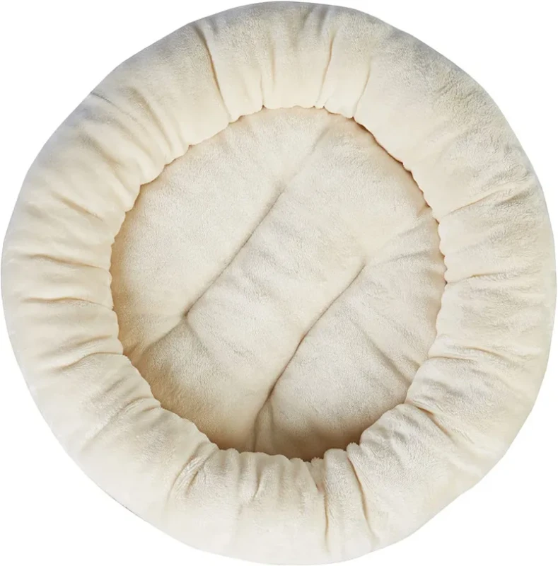 Basic Precision Round Bolster Dog Bed Comfortable Pet Bed Accessory