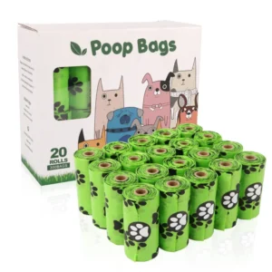 Basics Customized Logo Dog Poop Bags 1pc Polyester Carton Package Customized Color Pet Waste Disposal