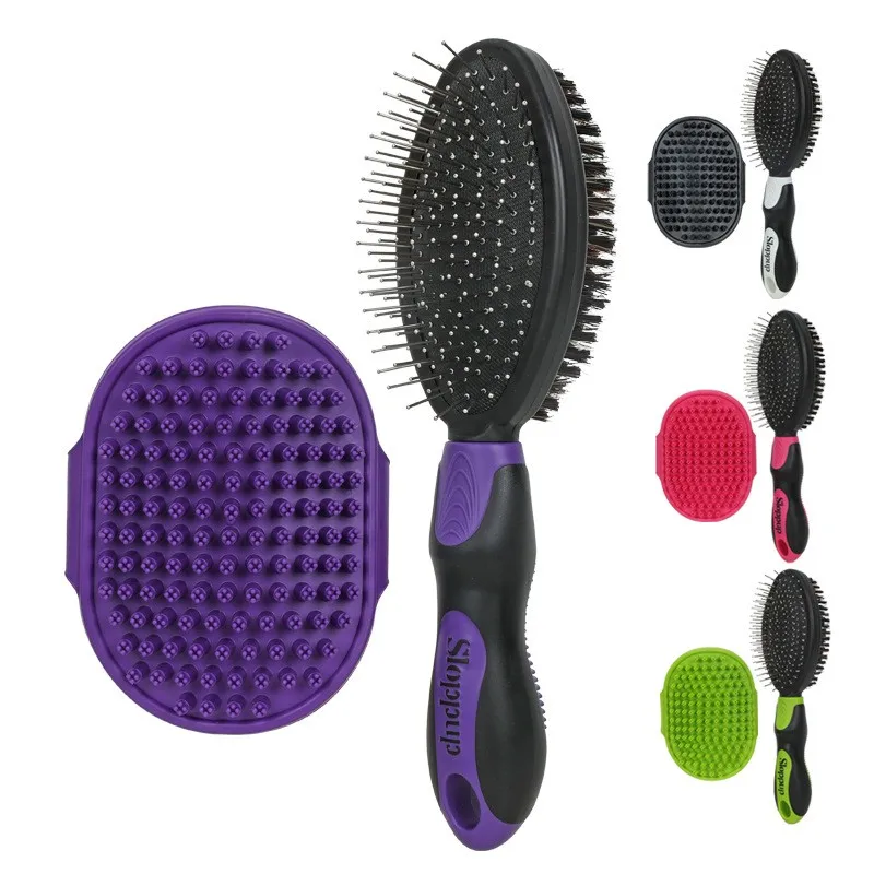 Bathing Massaging Pet Hair Removal Cat Dog Grooming Brush Set for Pets