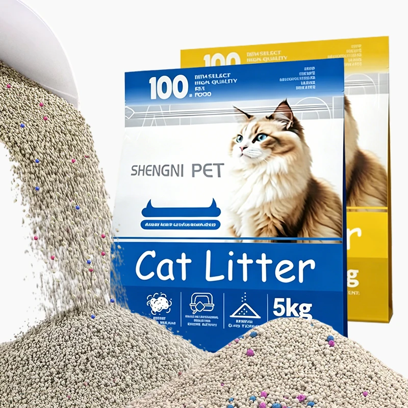 Bentonite Cat Litter Natural Premium 99% Dust Free Biodegradable 5kg Fast Clumping