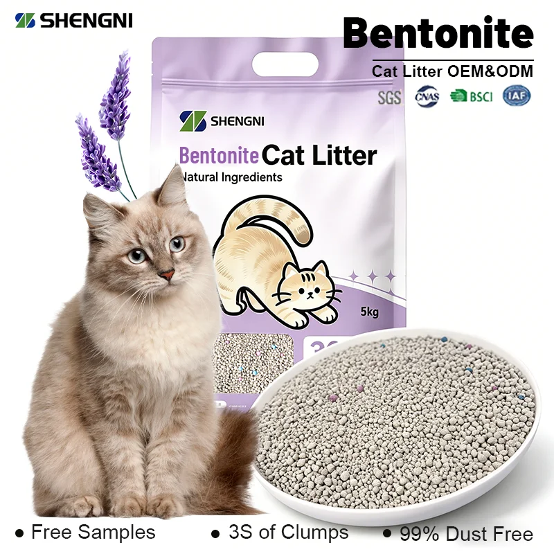 Bentonite Cat Litter in USA Dust Free Strong Clumping Cat Sand Pet Supplies Factory Price OEM