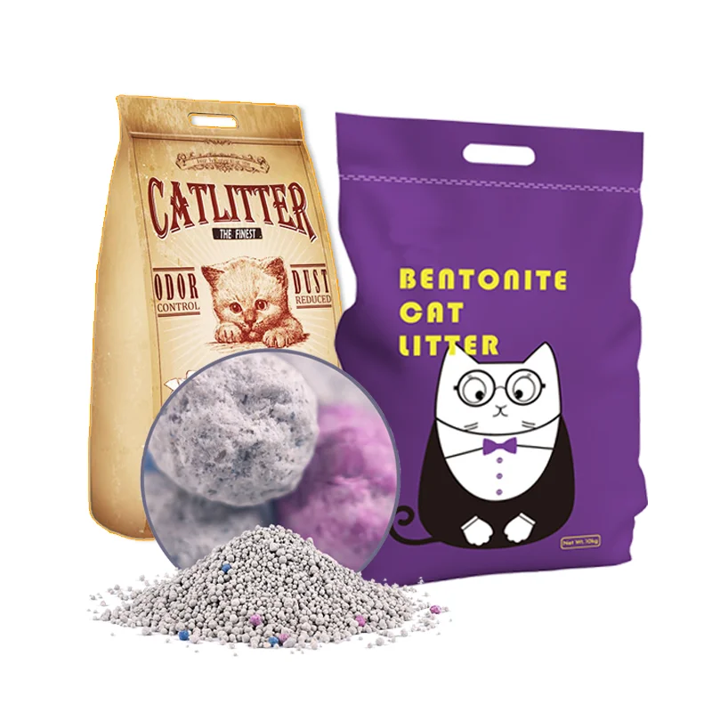 Best Bentonite Clay Cat Litter Sand Deodorizer Strong Clumping Dust Free Cat Litter for Kittens