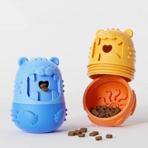 Best Selling Eco Friendly Silicone Dog Chewing & Licking Toy New Popular Slow Food Feeder Cartoon Pet Supplies for Small Dogs