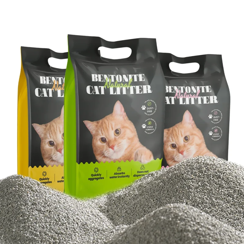 Best Selling High Quality Bentonite Cat Litter With Scent Top Cat Litter Product
