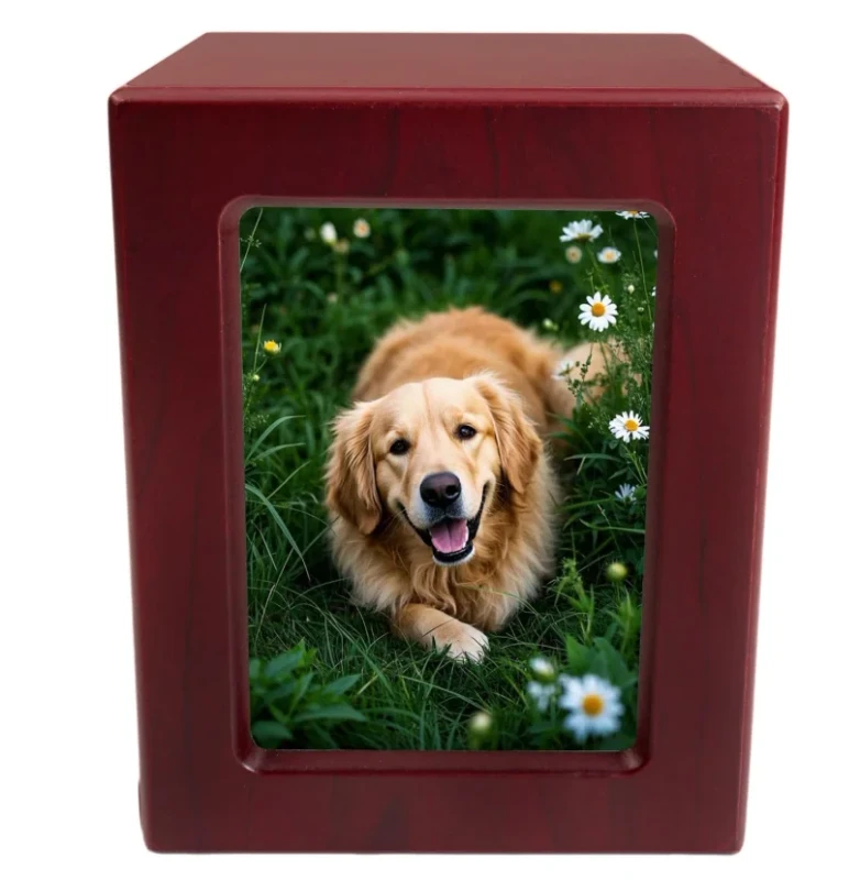 Best Selling High Quality cat Dog Cremation Urns Wooden Pet Caskets Urns for Dignified Respectful Dog and Cat Funerals