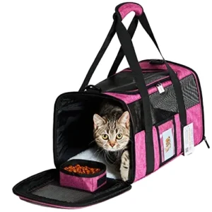 Best Selling Portable FAA Approved Foldable Pet Travel Carriers Ventilated Cat Puppy Dog Travel Bag with Litter Box for Flights