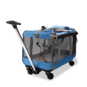 Best selling Airline approved Detachable Portable Breathable Pet Carrier Wheeled Pet Travel Trolley Carrier