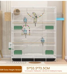 Big Classic Foldable Bird House Cage for Parrots Pet Supplies Large Bird Cage with Box Packaging