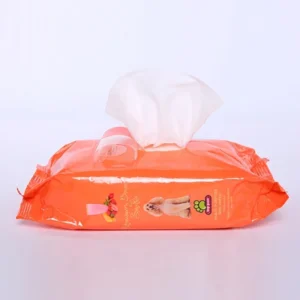 Biodegradable 80pcs Cat and Dog Grooming Wet Wipes for Pet Cleaning