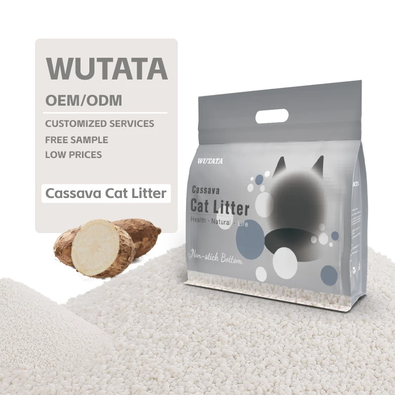 Biodegradable Cat Litter Anti Mildew Formula with Odor Lock Deodorizer Friendly Bulk Sand Litter for Cats