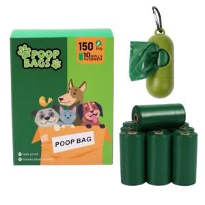 Biodegradable Dog 150 Bag Poop Bags Bone Print Design Outdoor Pet Sustainable Plastic and EPI for Pet Waste Disposal