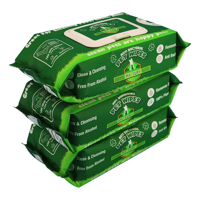 Biodegradable Dog Cat Pet Wipes Flushable Home Tooth Cleaning Wipes