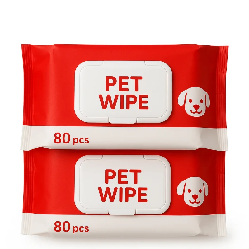 Biodegradable Dog Paw Cleaner Wipes Pet Grooming Deodorizing Wet Wipe