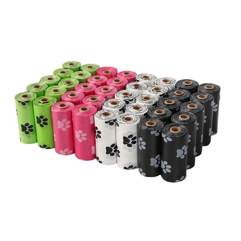 Biodegradable Dog Poop Waste Bags Eco-Friendly Pet Garbage Bag Strong Odor Made Plastic EPI Environmentally Friendly Disposal