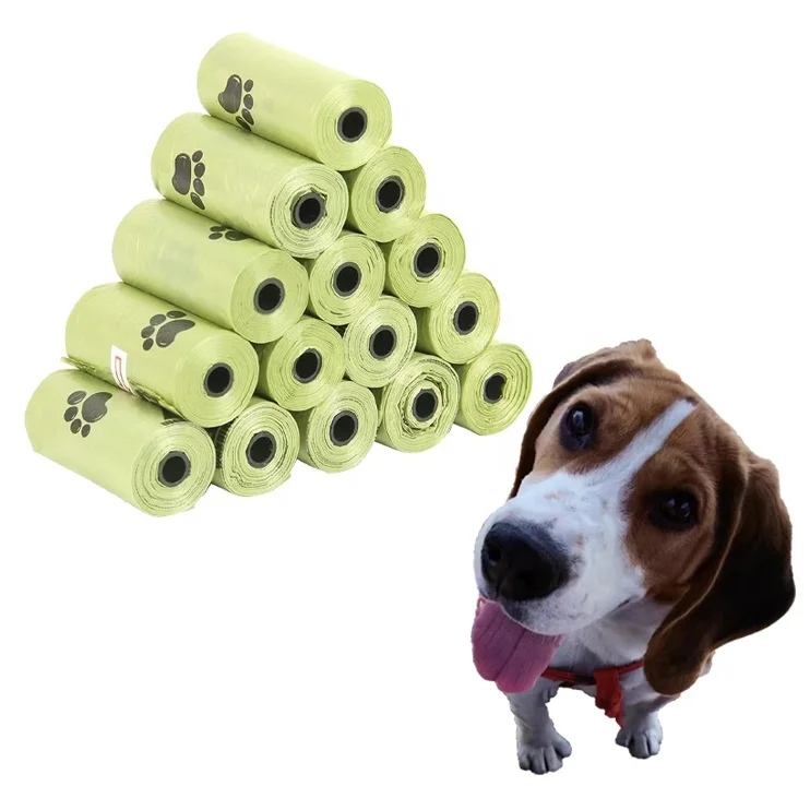 Biodegradable Leak Proof Unscented Compostable Pet Waste Disposal Refill Poop Bags for Doggy Puppy