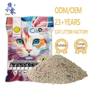 Biodegradable Mixed Grain Scented Cat Litter 4kg Dust Free Odor Control Fast Clumping