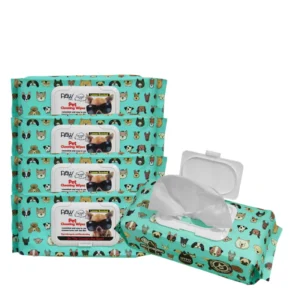 Biodegradable Organic Pet Wipes Pure Cotton Pet Wet Wipe for Dog Cat with Alcohol FREE