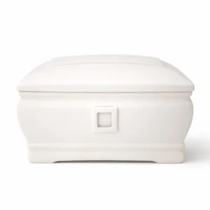 Biodegradable Urn Eco Friendly Natural Kaolin Clay Adult Caskets Rectangle Sea Ground Burial Urns for Human or Pet Ashes