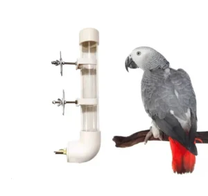 Bird Accessory Plastic Automatic Water Feeder and Drinker for Parrots Macaws Cockatoos Cage Hanging Pet Dispenser