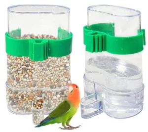 Bird Cage Accessories and Supplies Plastic Hanging Bird Automatic Feeders Bird Pigeon Food Water Dispenser for Parrot