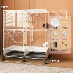 Bird Cages Pet Cages & Houses Stackable Bird Cage
