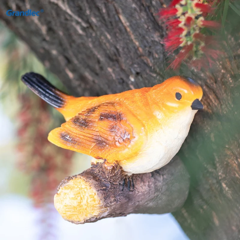 Bird Night Light Gift Anti Yellowing PU Painted Fiber glass Decor Bulk Supply