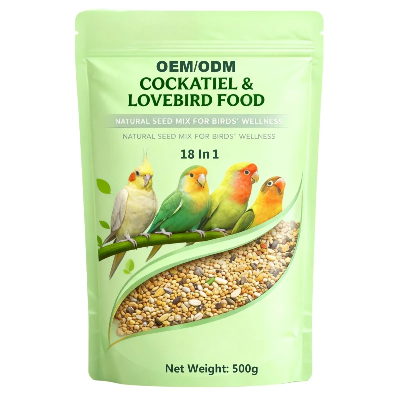 Bird Seed Mix Organic Natural Multi Grain High Protein Feed for Parrots Canaries Chickens 0.5kg All Breeds Digestive Health