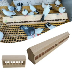 Bird Supplies Pigeon Trough Carrier Iron Food Box Feeding Spill proof Large Food Trough Rectangle Durable Outdoor