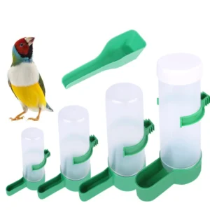 Bird Water Dispenser for Cage Bird Water Bowl Automatic No Mess Gravity Feeder Bird Watering Supplies for Pet Parrot Parakeets