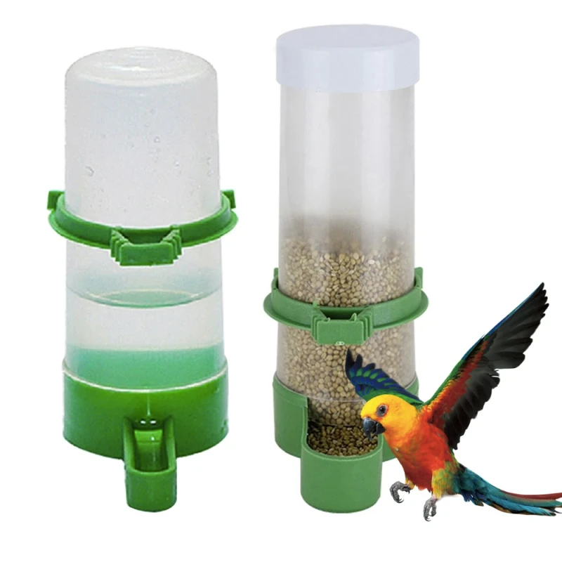 Bird Water Drinker Feeder Automatic Drinking Fountain Pet Parrot Cage Bottle Drinking Cup Bowls Pet Bird Supplies Dispenser