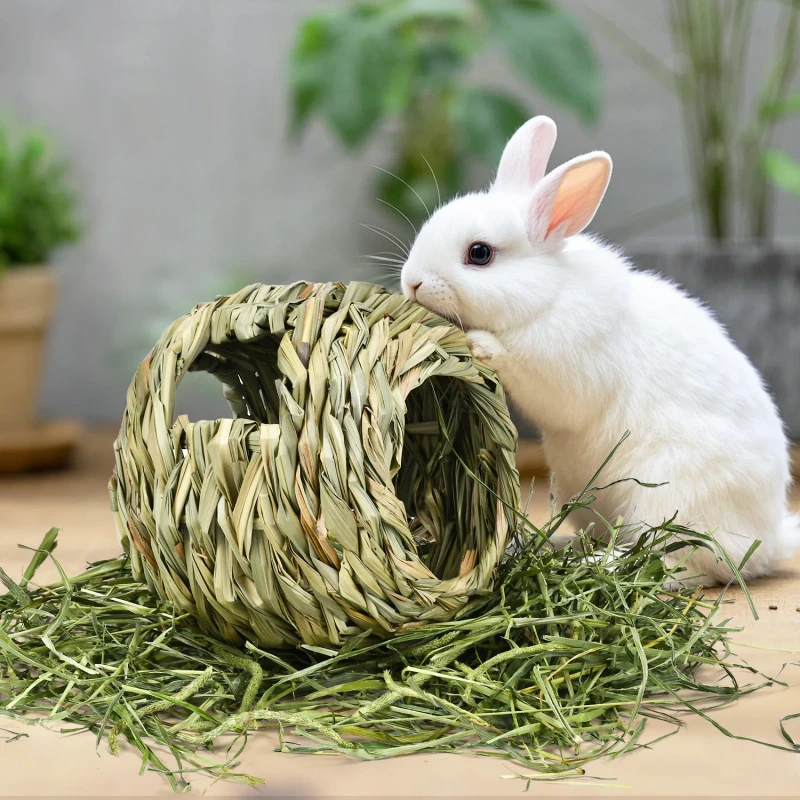 Birdstory Meric Hideaway Eco Friendly Seagrass Tunnel Small Pet Chew Toy 17*17cm for Hamsters Rabbits Guinea Pigs