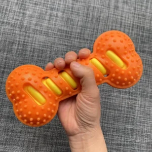 Bite-Resistant Molar Rod Interactive Training Dog Toy Rubber Sound Bone Pet Supplies