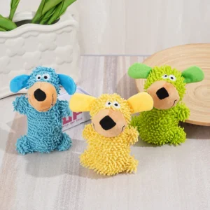 Bite Resistant Plush Stuffed Pet Squeak Toy, Cute Chew Toy for Dogs