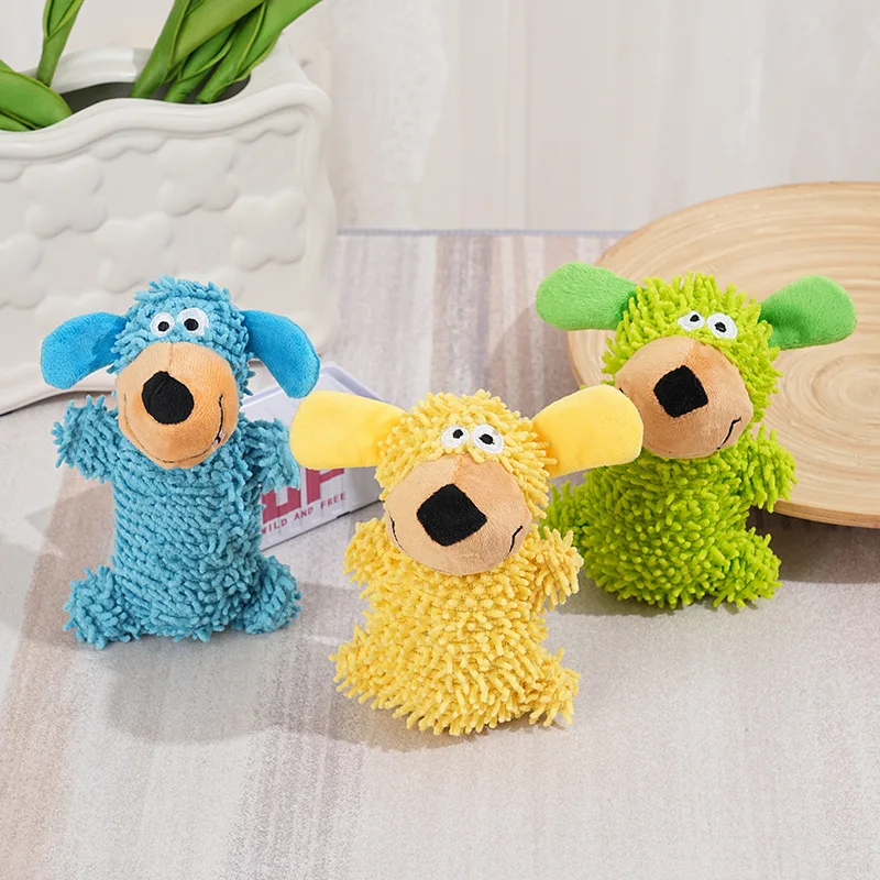 Bite Resistant Plush Stuffed Pet Squeak Toy, Cute Chew Toy for Dogs