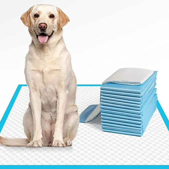 Black 5 Layer Leak Proof Dog Wee Wee Pads Adhesive X Large Dogs Puppy Training Pad Disposable Pet Pee Pads