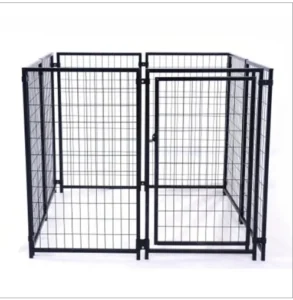 Black Dog Kennel Outdoor Pet Kennel Dog Run Kennel