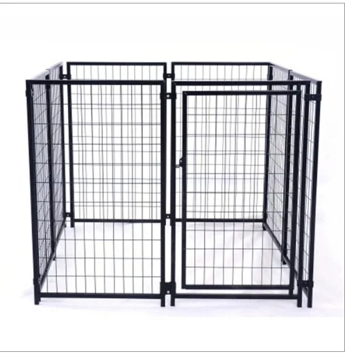 Black Dog Kennel Outdoor Pet Kennel Dog Run Kennel