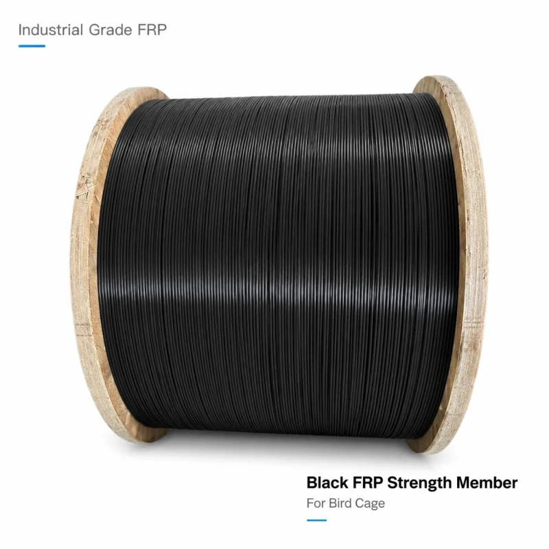 Black FRP Rod for Bird Cage Smooth Solid Fiberglass Rod with Factory Direct Supply