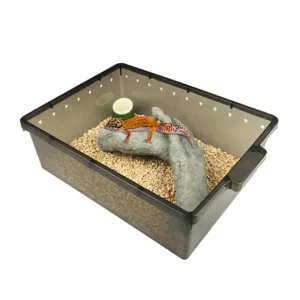 Black or Transparent Eco Friendly Plastic Snake Rack Tub for DIY Reptile Breeding Racks Reptile Feeding & Play Small Pets