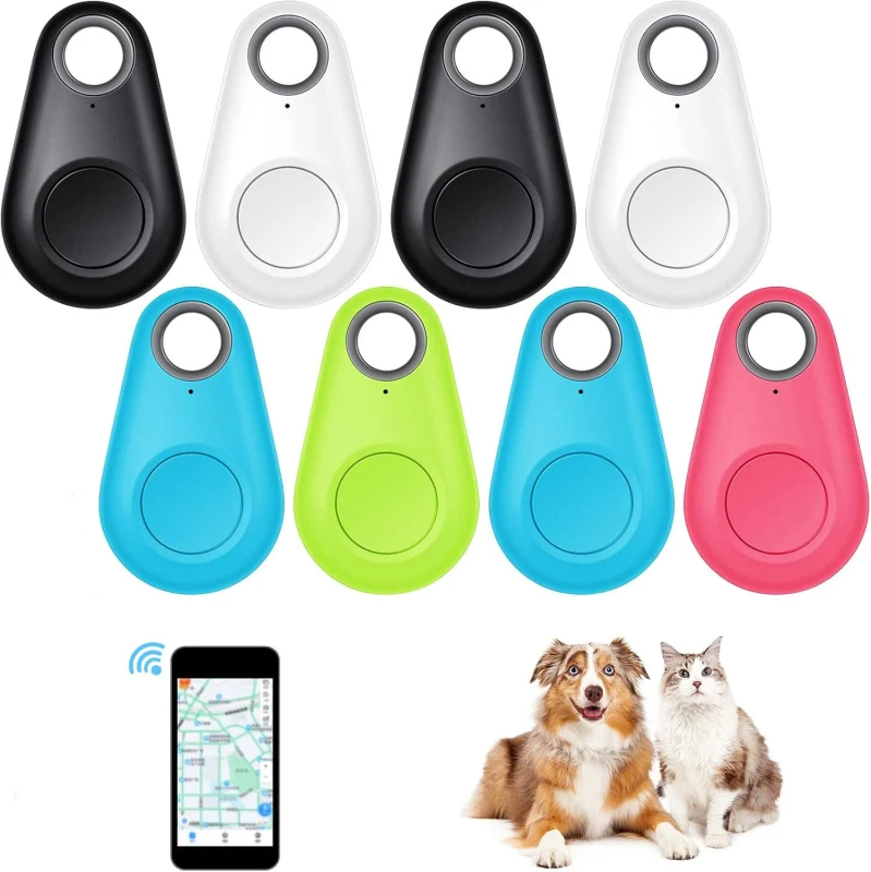 Bluetooth Anti-Lost GPS Tracker Device for Key Wallet Kids Pets Finder Locator Mini Tag for Dogs Cats