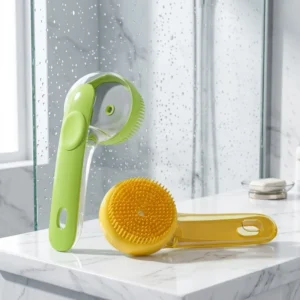 Boming Eco Friendly Silicone Bath Massage and Cat Dog Cleaning Brush with ABS Handle and Liquid Adding Plastic Pet Supplies