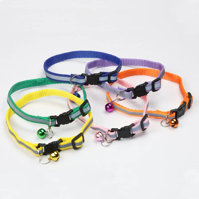 Breakaway Safety Cat Collar With Bell and Cute Charm Dog Pet Collars for Indoor Kittens