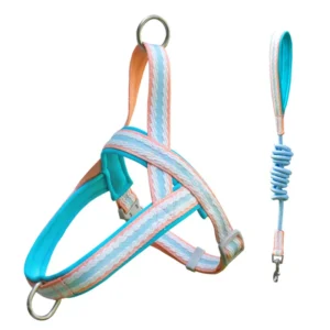 Breathable Adjustable Pet Harness Dog Leash Harness Luxury Dog Harness Set