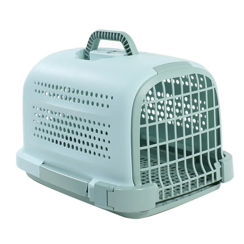 Breathable Airline Approved Plastic Portable Travel Cage Transportation Dog Cat Cage Flight Crate Pet Carrier