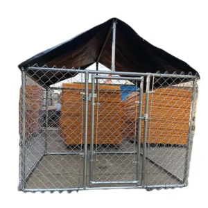 Breathable Aluminum Alloy Frame Dog Cage for Large Dogs Cold & Hot Galvanized Wire Mesh Kennel with Protection