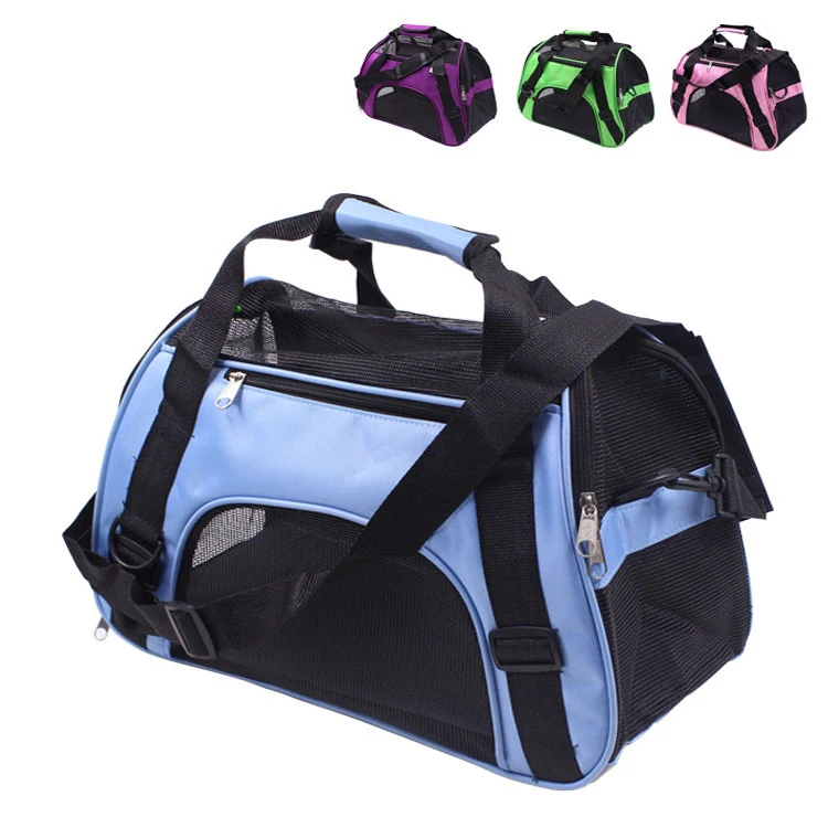 Breathable Cooling Travel Foldable Cat Dog Carrier Bag Pet Carrier