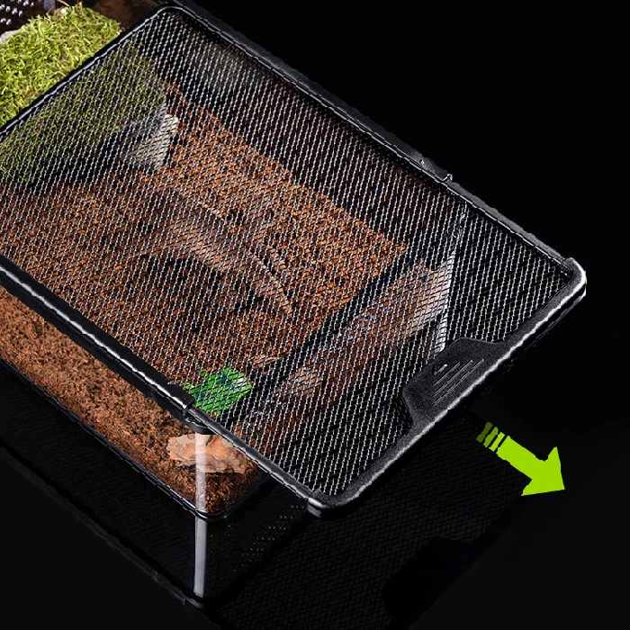Breathable Eco Friendly Durable Reptile Terrarium Escape proof Enclosure for Reptiles Easy to Clean Breeding Box